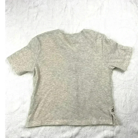 VTG Safari Short Sleeve Teddi Petite Tan Button Up Top Blouse Medium 90's - Picture 7 of 12